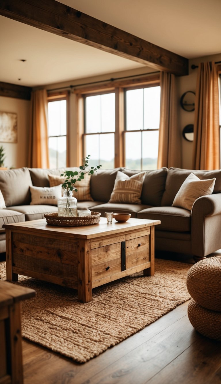 15 Primitive Living Room Ideas for a Cozy, Rustic Home - Image 3